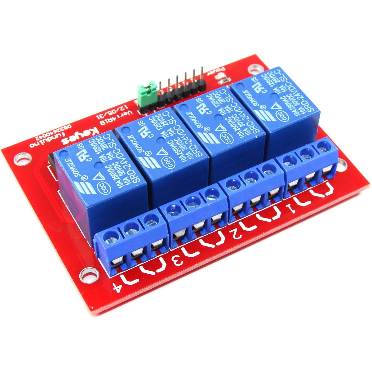 Keyes Relay Module 2 4 8 Channel 5 24V 250V AC 30V DC Funduino Flux Workshop - Picture 20 of 29