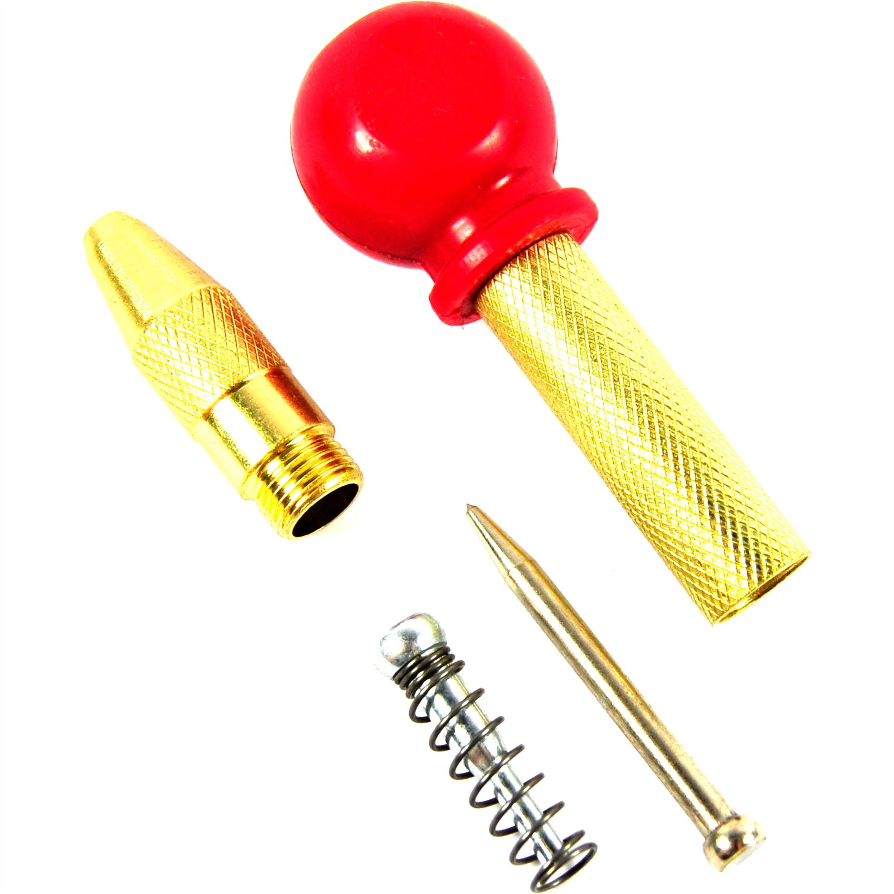 Automatic Spring Loaded Center Punch Hand Tool Guide Metal Flux