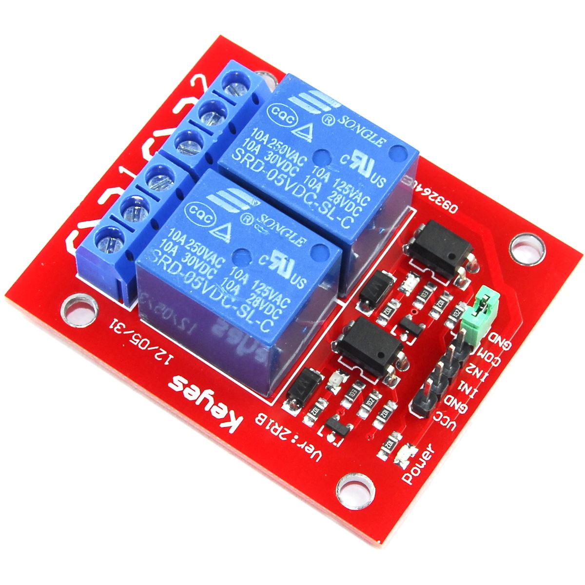 Keyes Relay Module 2 4 8 Channel 5 24V 250V AC 30V DC Funduino Flux Workshop - Picture 14 of 29