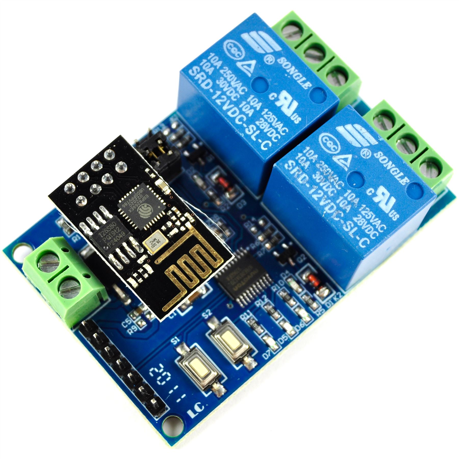 LC Technology 1/2/4 Kanal WLAN Relaismodul ESP8266 5/12V IOT UART Flux Workshop - Bild 12 von 17