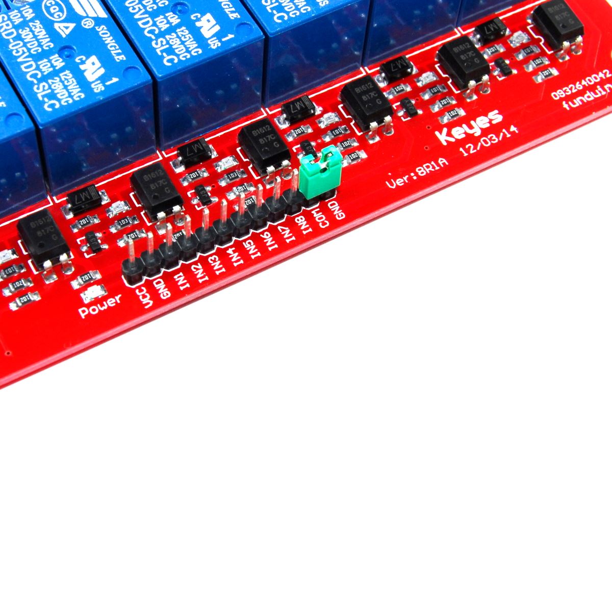 Keyes Relay Module 2 4 8 Channel 5 24V 250V AC 30V DC Funduino Flux Workshop - Picture 27 of 29
