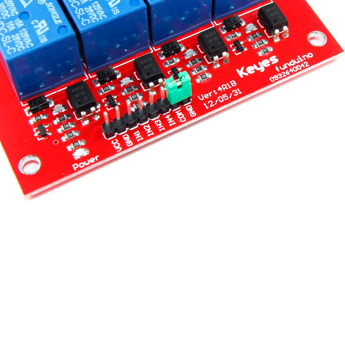 Keyes Relay Module 2 4 8 Channel 5 24V 250V AC 30V DC Funduino Flux Workshop - Picture 19 of 29