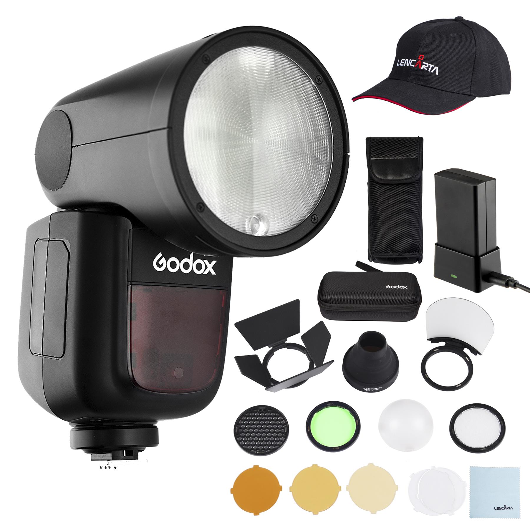 GODOX Flash Strobe V1 Speedlite con AKR1 Set Per Sony eBay
