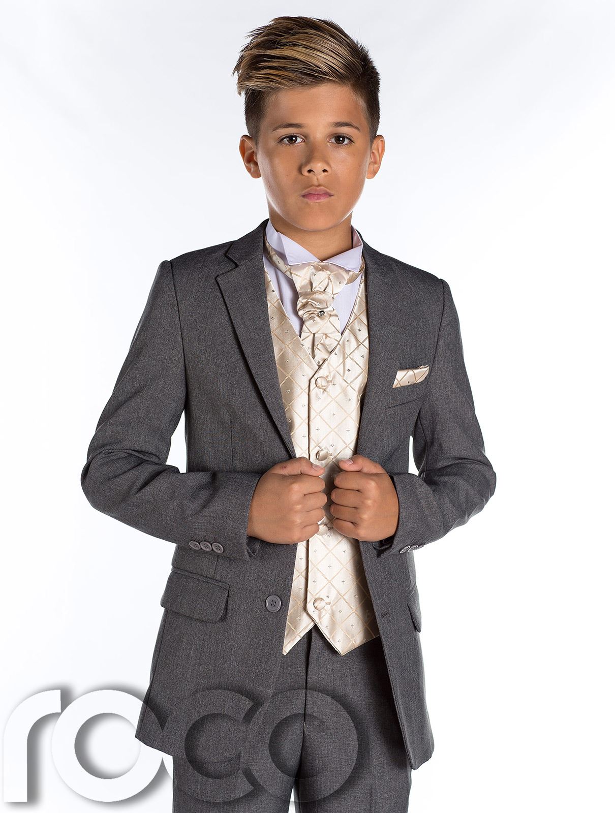 Boys Grey Suit, Slim Fit Suit, Boys Prom Suit, Grey Page Boy Suit, Boys
