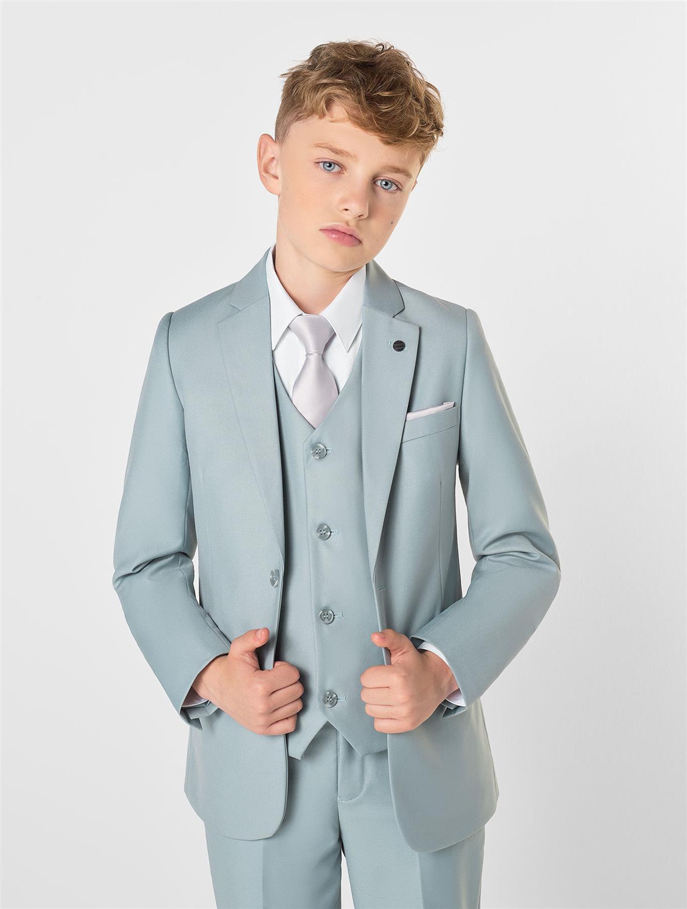 Boys Suits, Boys Wedding Suit, Page Boy, Prom Suit, Blue, Stone, Sage, 1-16Yrs - Picture 20 of 24