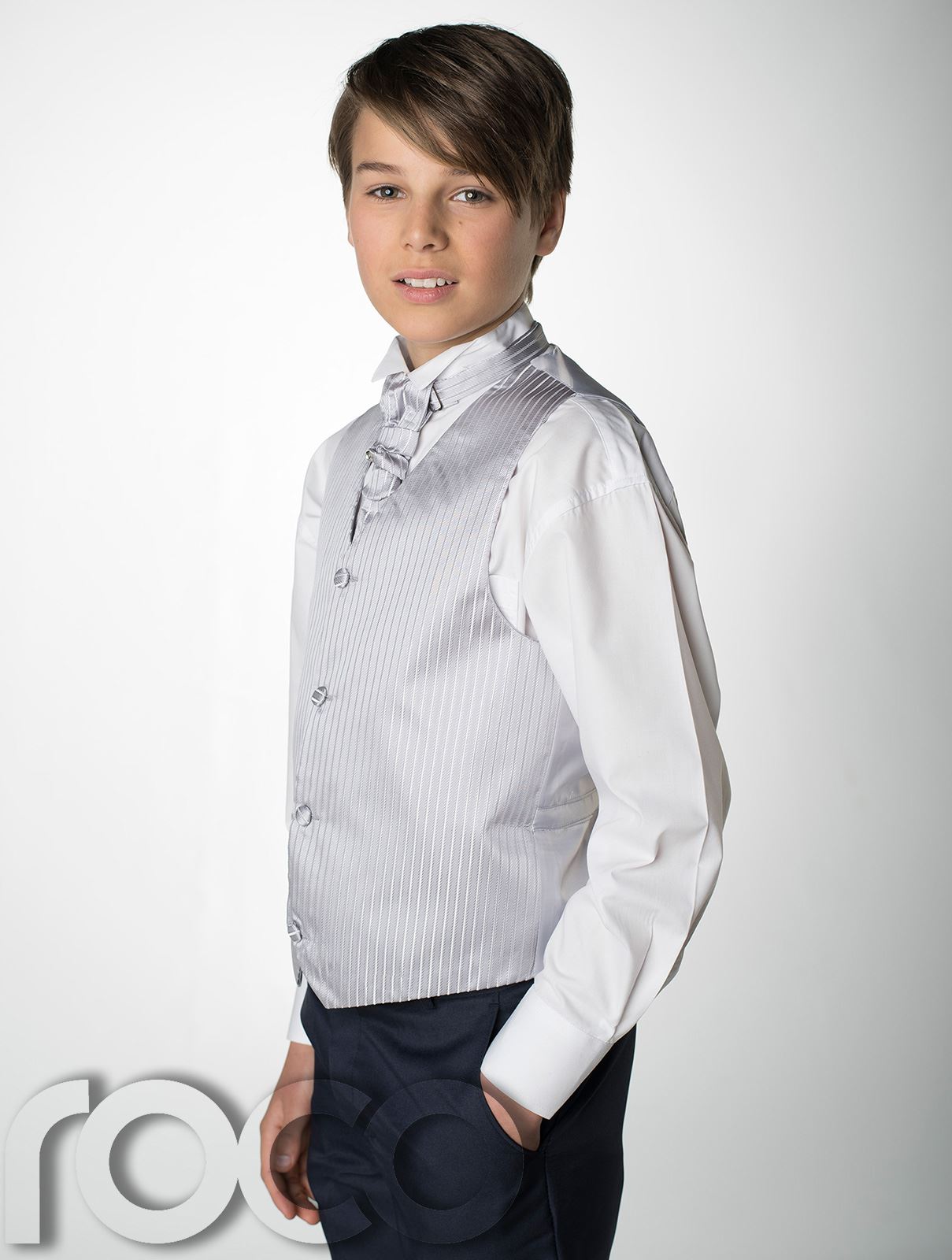 boys waistcoat suit, striped waistcoat, page boy