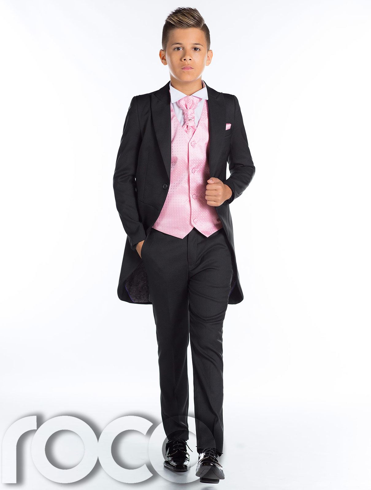 Boys Black Tail Suit, Prom Suit, Page Boy Suit, Boys Black Suit, Boys