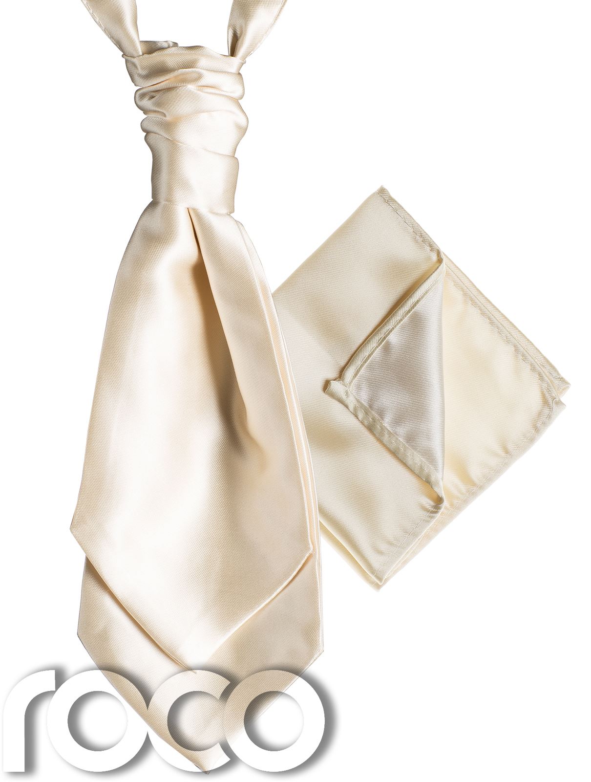 Mens Satin Wedding Ruche Cravat Tie with hankys, Cravat for Mens, Mens