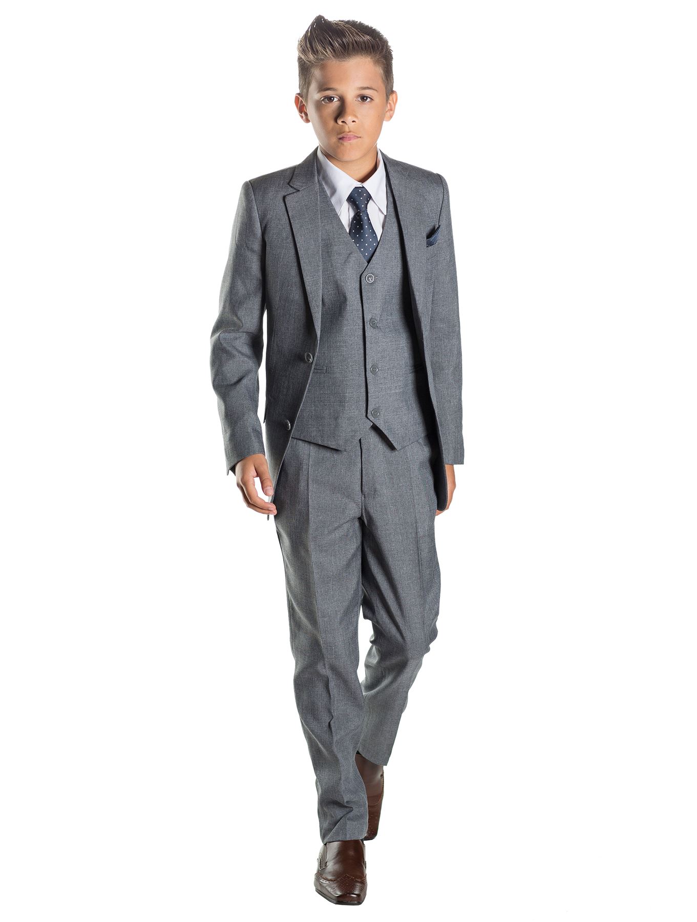 Boys Slim Fit Suit, Navy Suit, Grey Suit, Black Suit, Page Boy Suits, Boys Suits - Picture 7 of 21