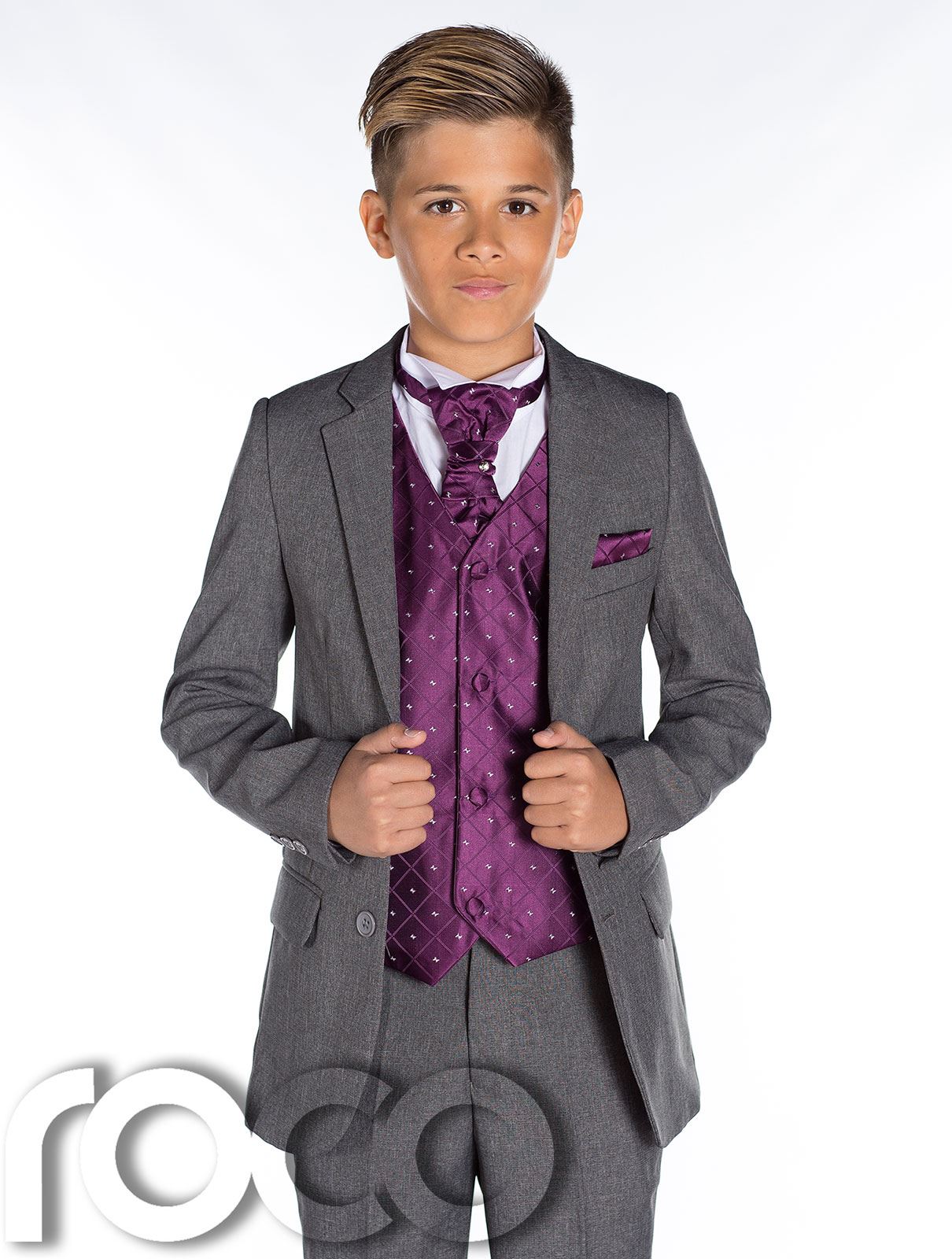 Boys Grey Suit, Slim Fit Suit, Boys Prom Suit, Grey Page Boy Suit, Boys