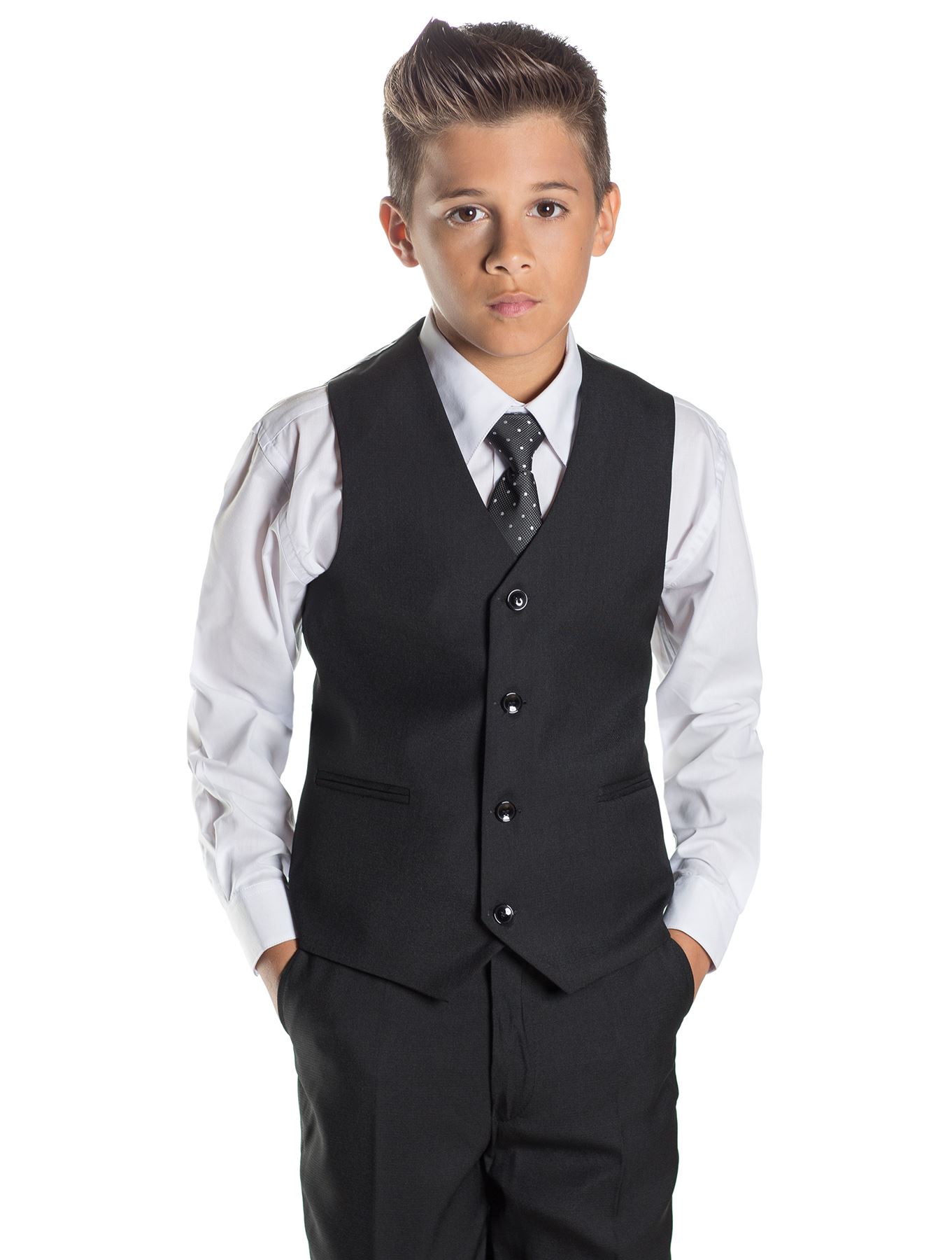 Boys Slim Fit Suit, Navy Suit, Grey Suit, Black Suit, Page Boy Suits, Boys Suits - Picture 3 of 21