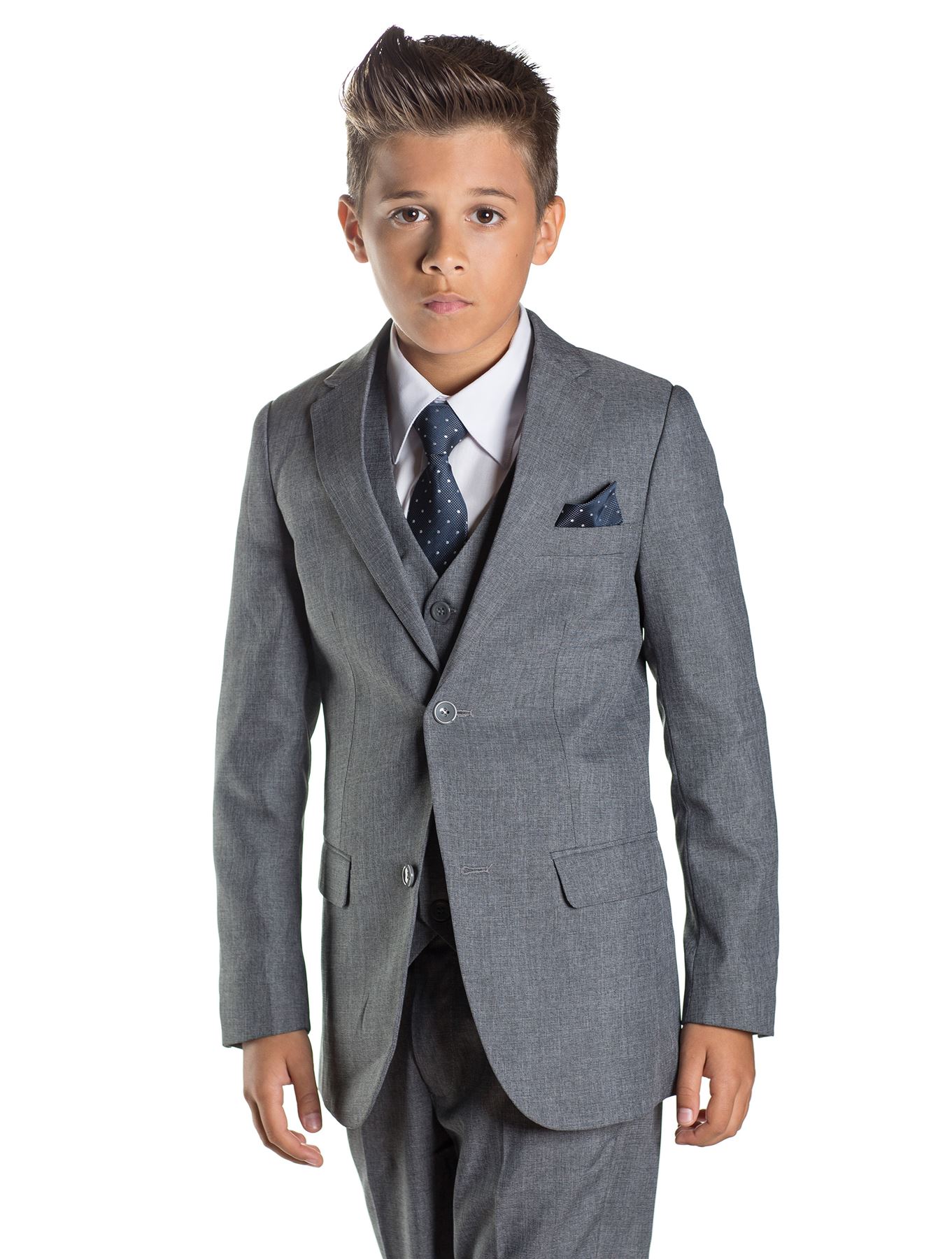Boys Slim Fit Suit, Navy Suit, Grey Suit, Black Suit, Page Boy Suits, Boys Suits - Picture 9 of 21