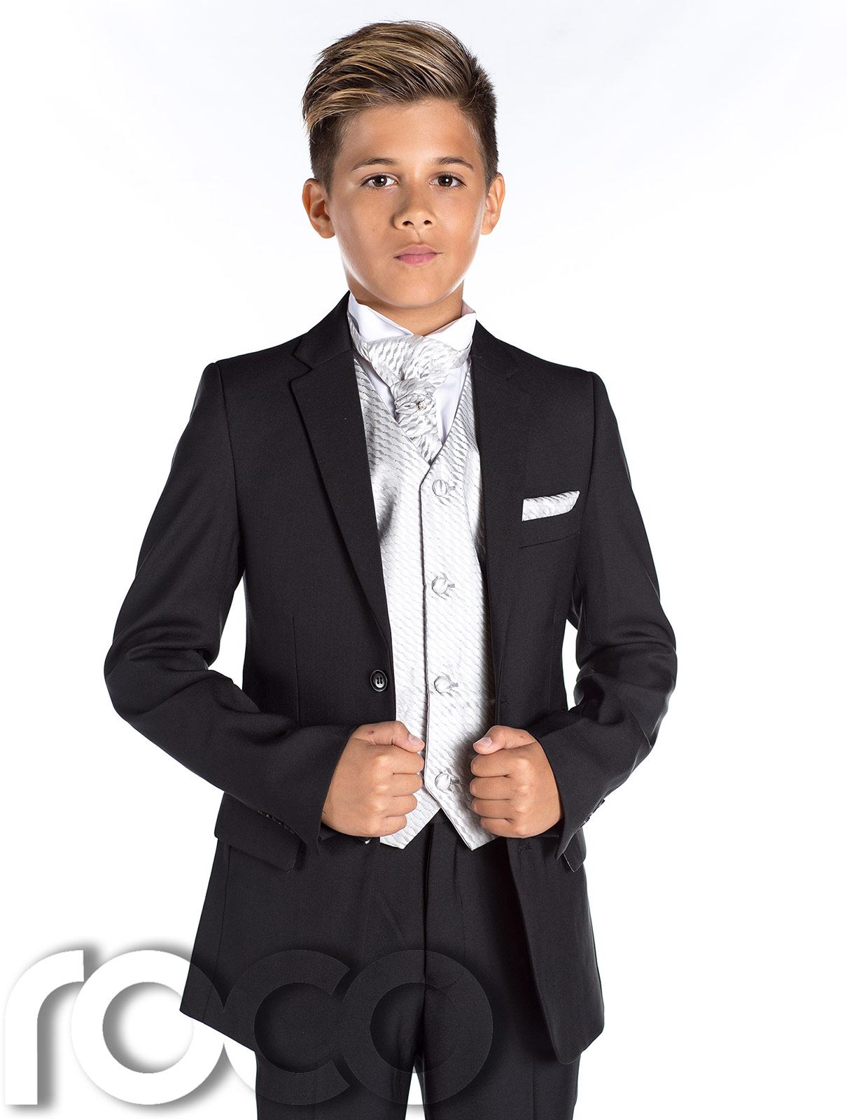 Boys Wedding Suit, Black Prom Suit, Page Boy Outfit, Boys Slim Fit Suit ...