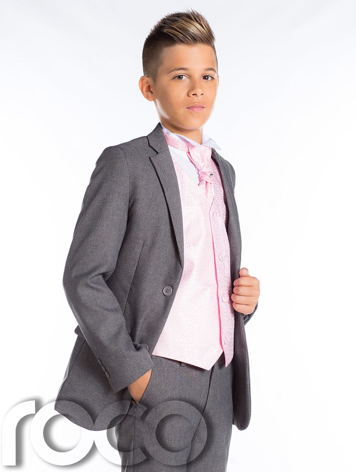 Boys Wedding Suit, Page Boy Suit, Boys Grey Suit, Grey Slim Fit Suit