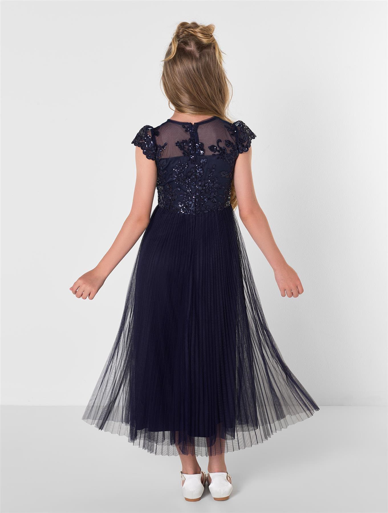 Girls White Prom Dress, Girls Wedding, Bridesmaid, Flower Girl Dress 6-15 Years - Picture 9 of 9