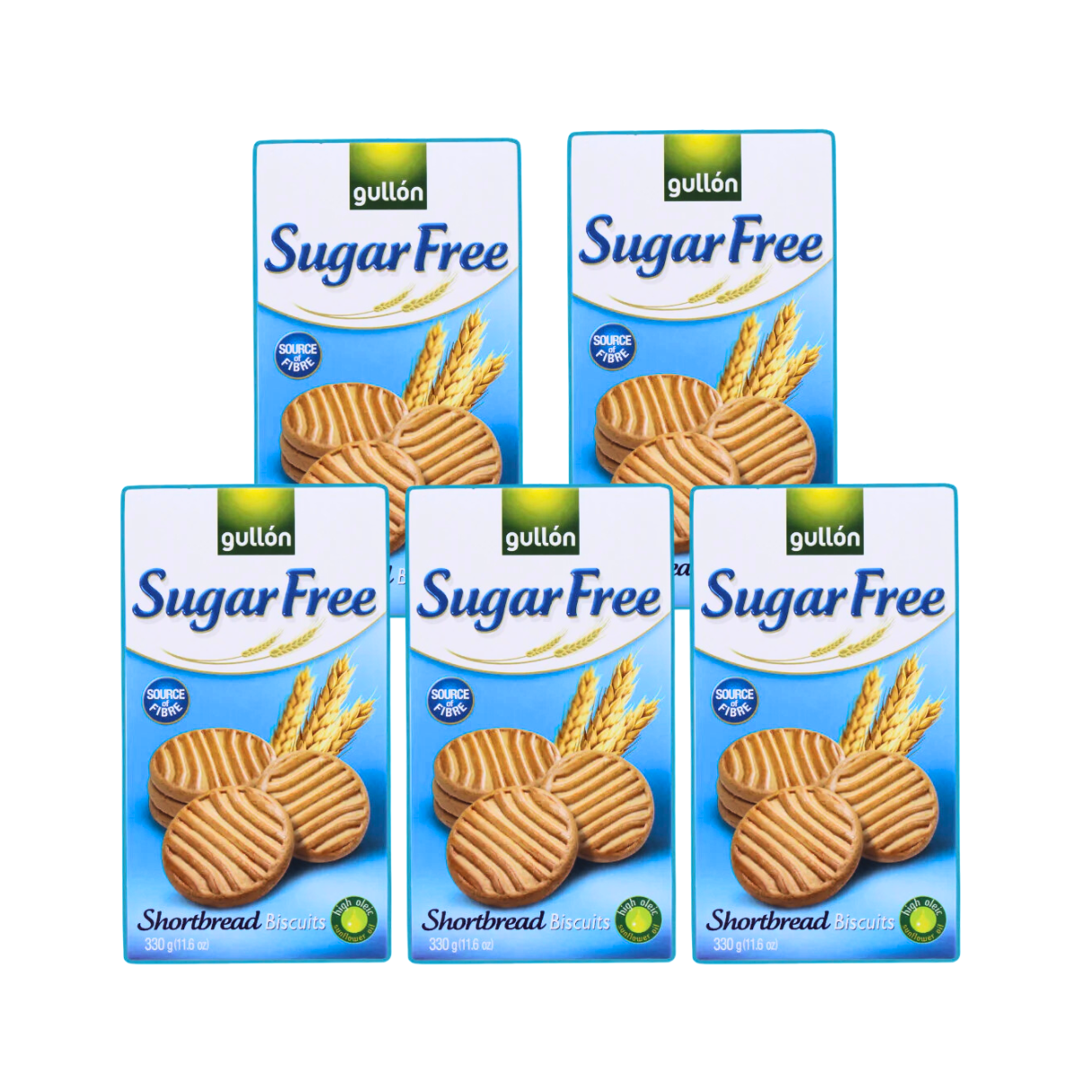 GULLON SUGAR FREE SHORTBREAD COOKIES (5x330g)