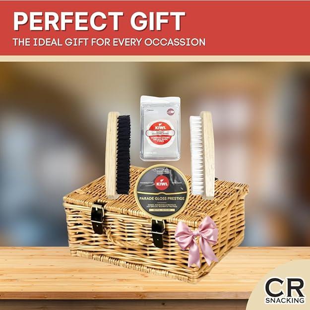 CRSN Set Kiwi Shoe Polish Black 50ml w/ Pack of 2 Shoe Polish Brush/4 Kiwi Wipes - Picture 8 of 9