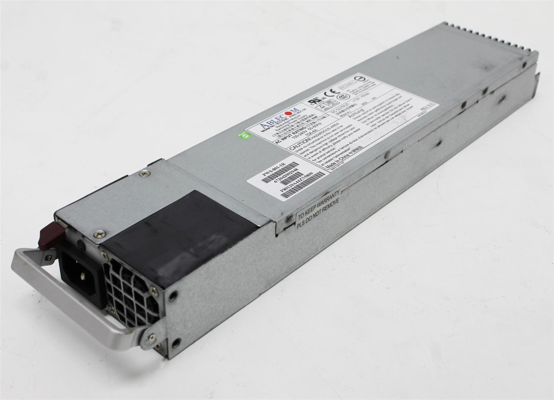 Ablecom PWS-801-1R Supermicro 800 Watt 800W Power Supply PSU | eBay