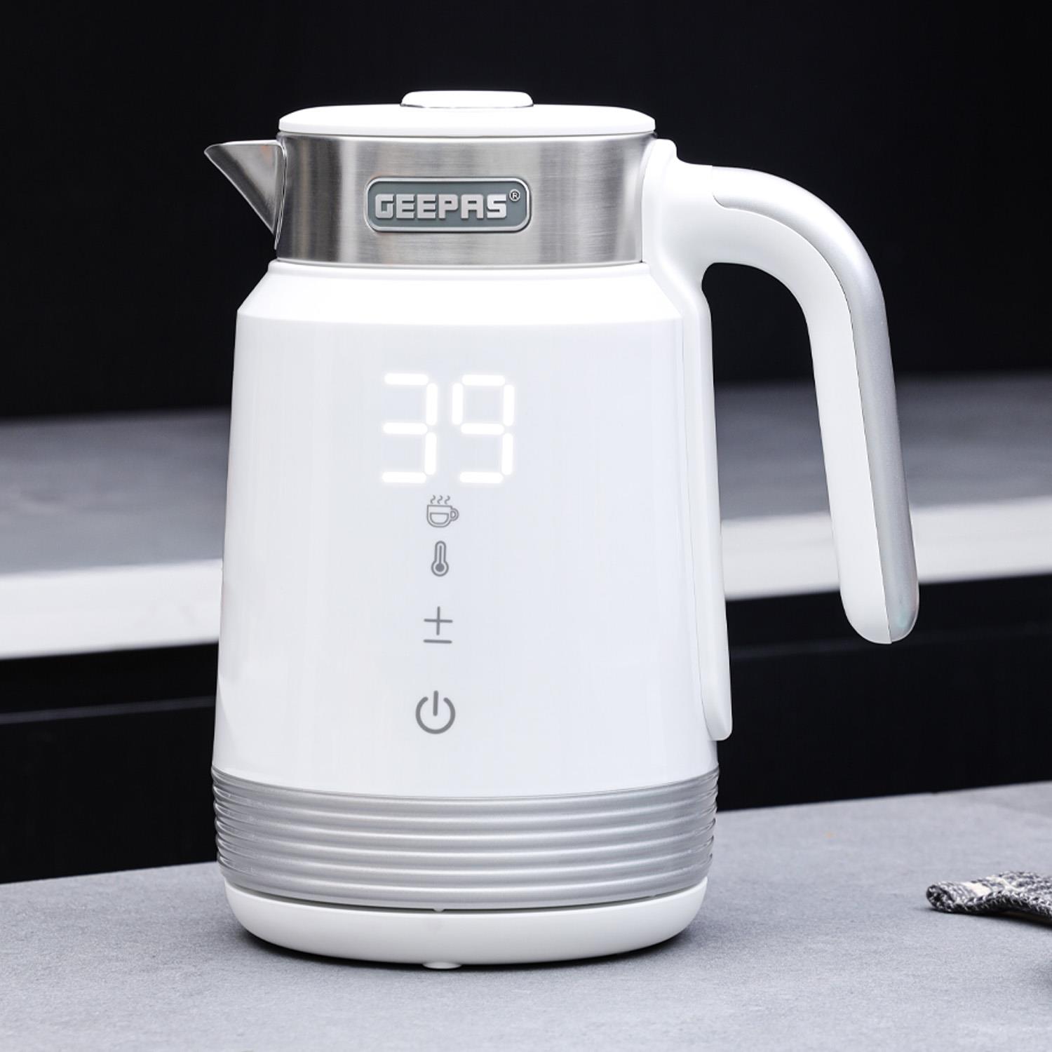 GEEPAS 1.7L Smart Stainless-Steel Digital Kettle Alexa Google Voice 2200W - Picture 12 of 16