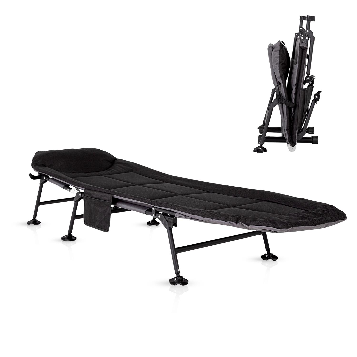 Royalford Camping Cot Bed Single Portable Outdoor Travel Sleeping Fishing - Picture 2 of 18