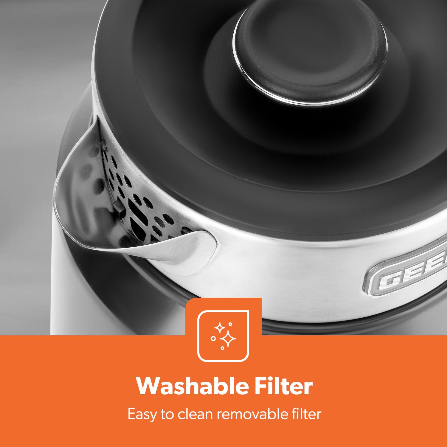 GEEPAS 1.7L Smart Stainless-Steel Digital Kettle Alexa Google Voice 2200W - Picture 9 of 16