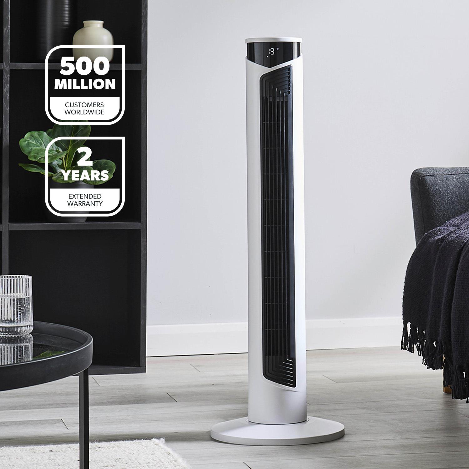 GEEPAS Digital Tower Fan Oscillating 3 Speed 4 Modes Remote Timer LED Display - Picture 19 of 33