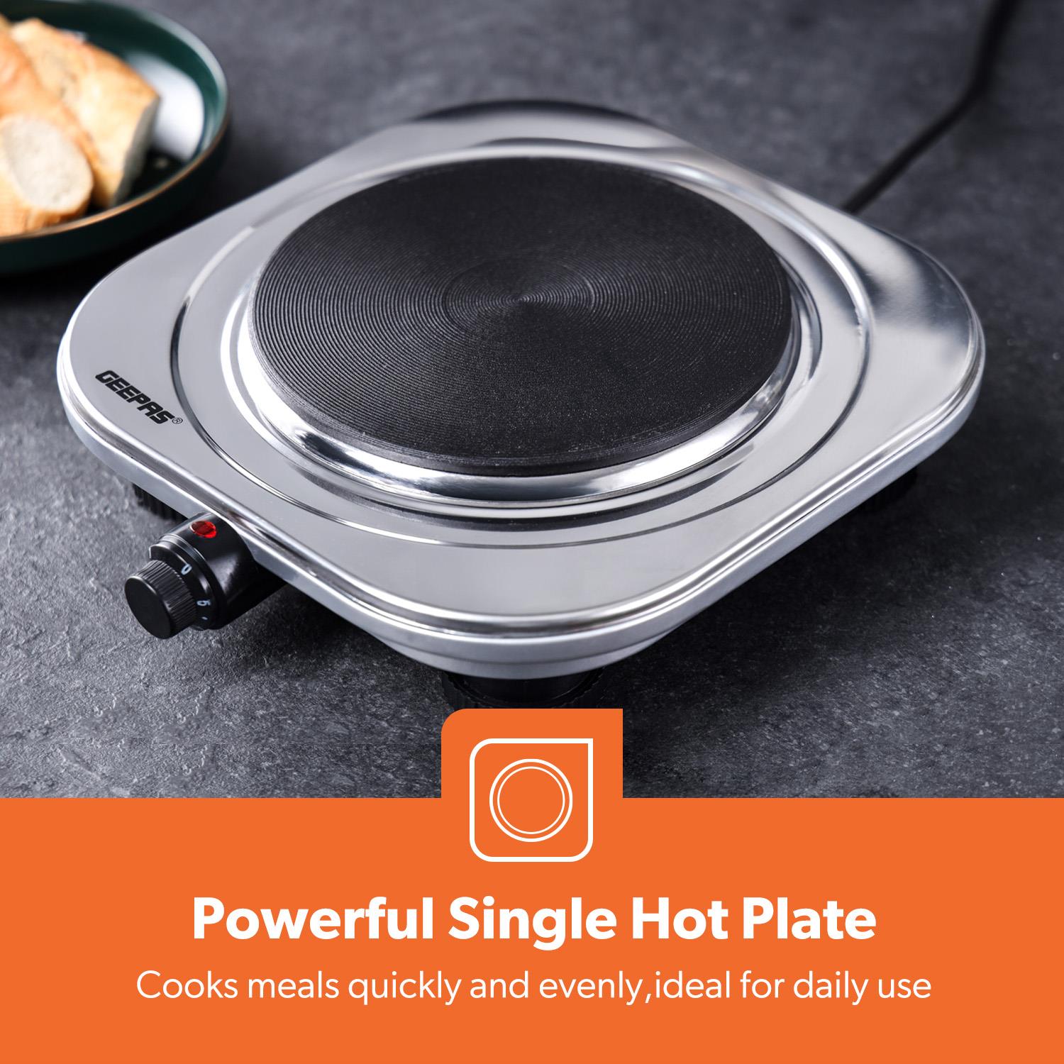 Hot Plate Electric Cooker Double Single Portable Table Top Hob 1500/2500W Geepas - Picture 12 of 17