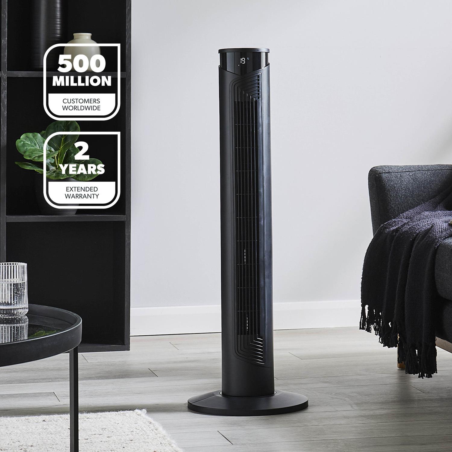 GEEPAS Digital Tower Fan Oscillating 3 Speed 4 Modes Remote Timer LED Display - Picture 3 of 33