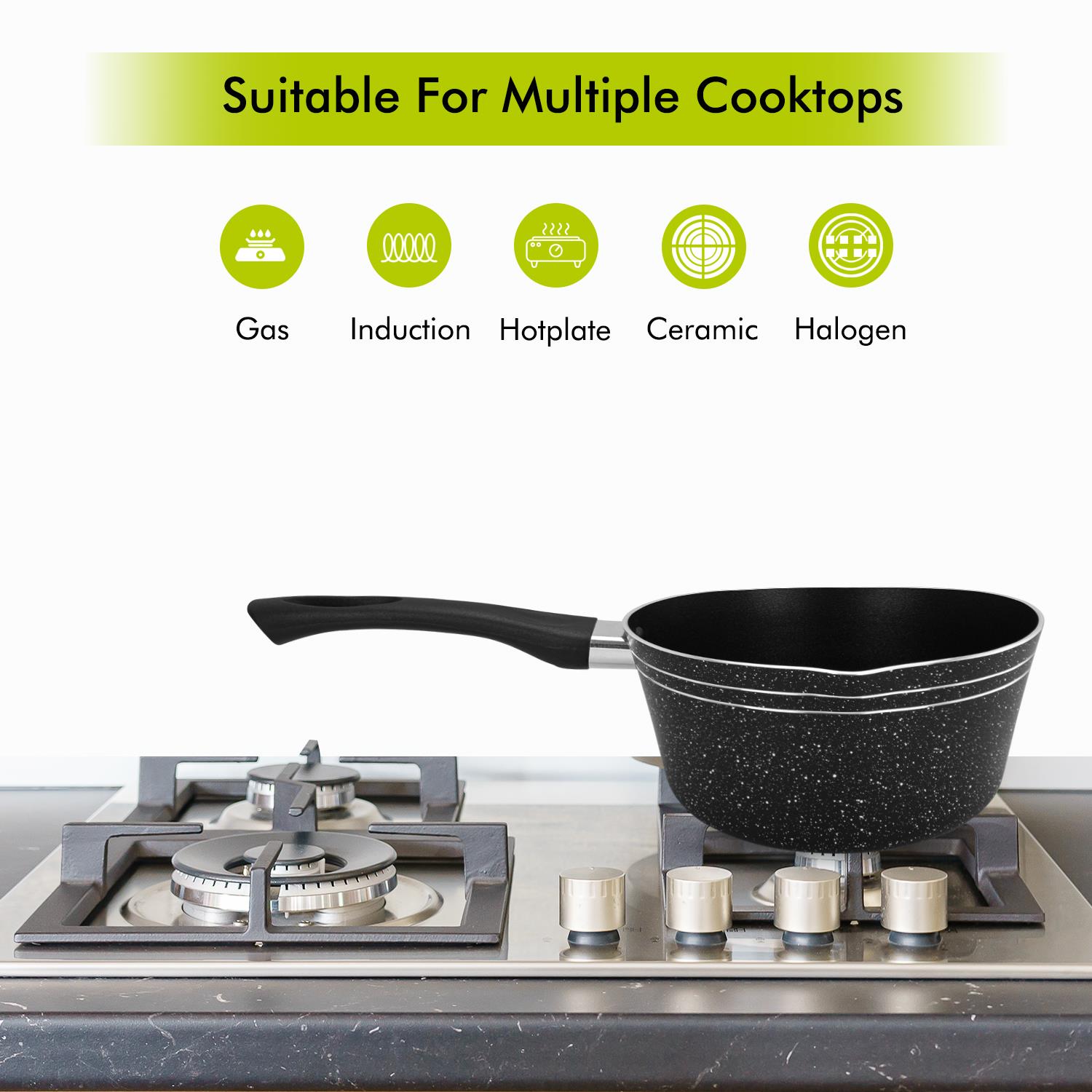 Non-Stick Milk Pan Saucepan Induction Safe Cooking Pot Tea Pan 14 16 18 20CM - Picture 24 of 28