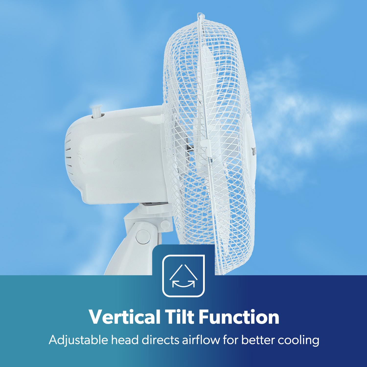 GEEPAS 9" Tischventilator Oszillierend Luftkühlung Tischventilator 2 Geschwindigkeiten 3 Flügel - Bild 23 von 26