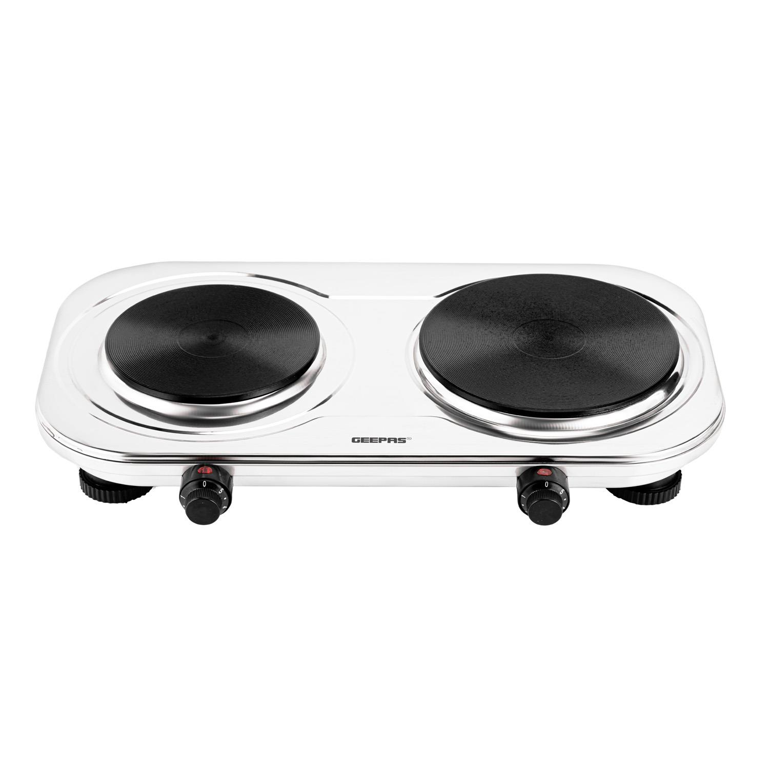 Hot Plate Electric Cooker Double Single Portable Table Top Hob 1500/2500W Geepas - Picture 2 of 17