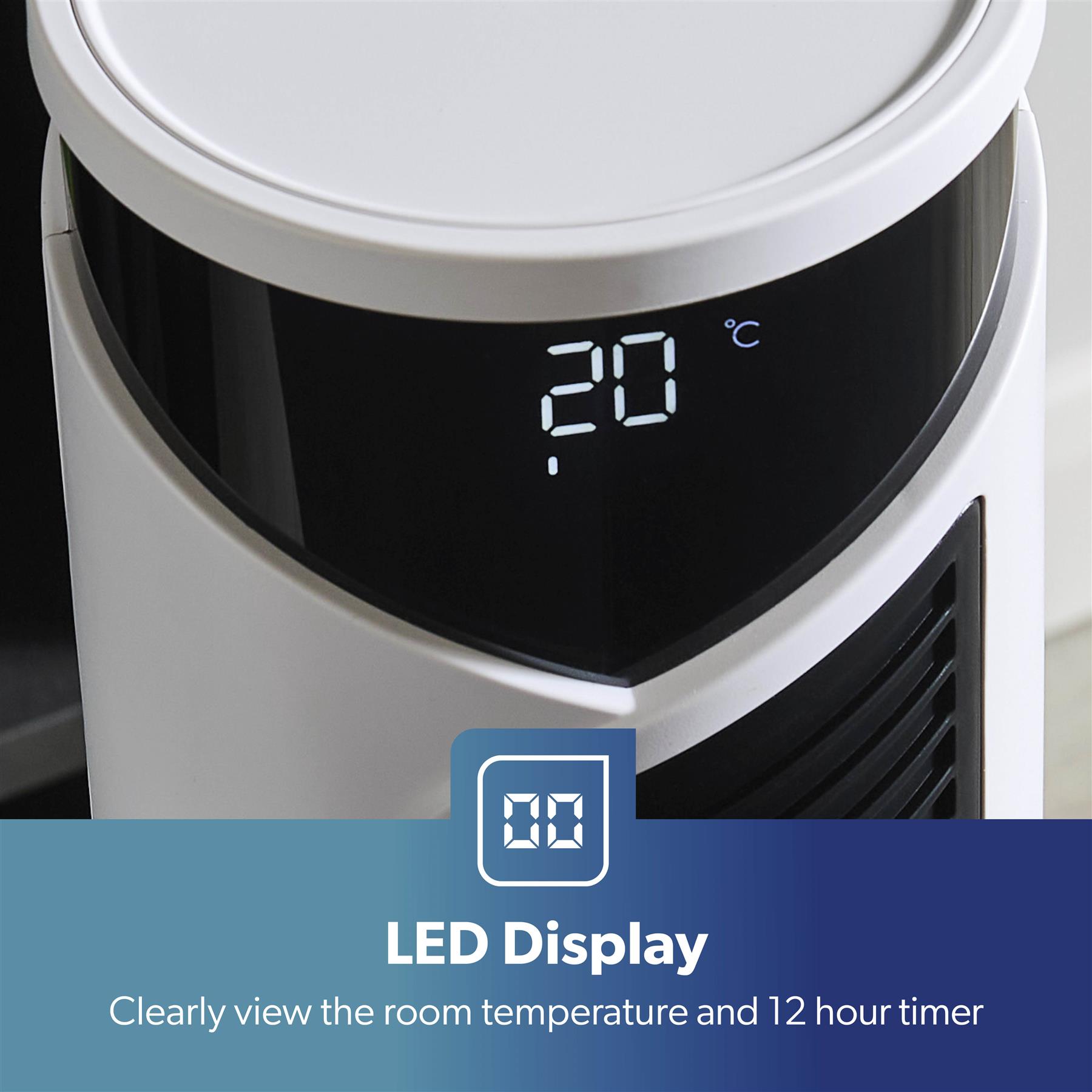 GEEPAS Digital Tower Fan Oscillating 3 Speed 4 Modes Remote Timer LED Display - Picture 20 of 33