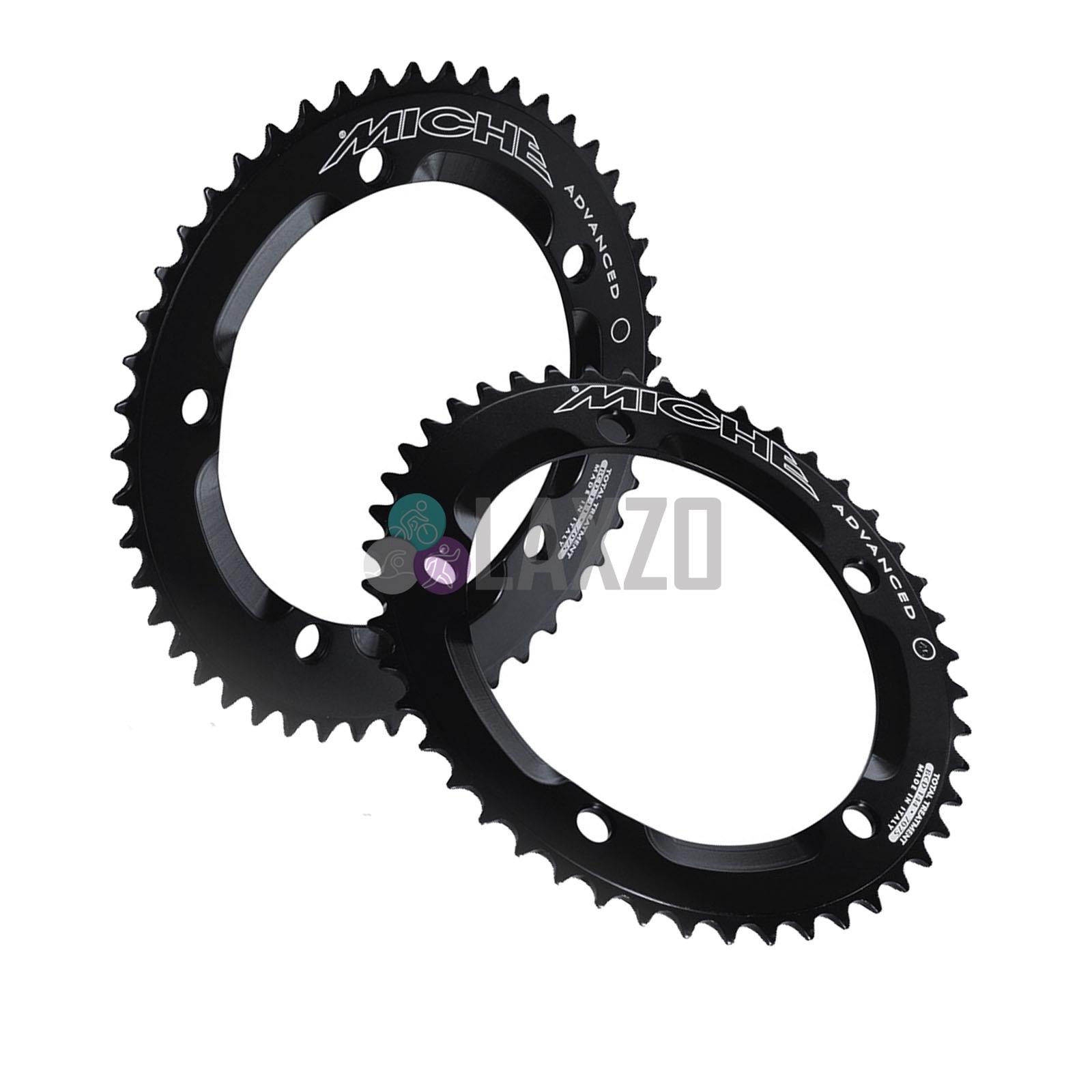 Miche Primato Chainrings Adv Pista 144 C/Ring Bike Bicycle Black 46T-53T - Picture 8 of 9