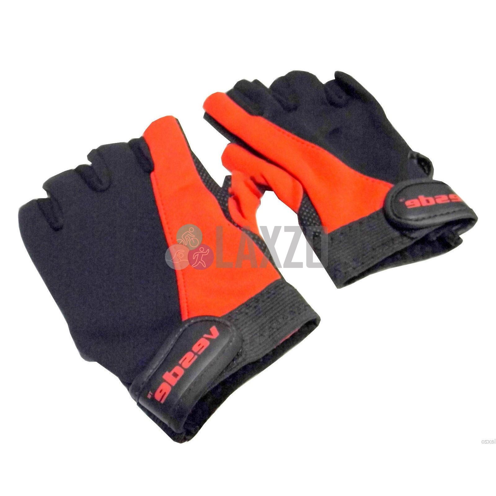 Bicycle Cycling Gym Gloves Mitts Half Finger Dotted Gel Grip One Size Grey Black