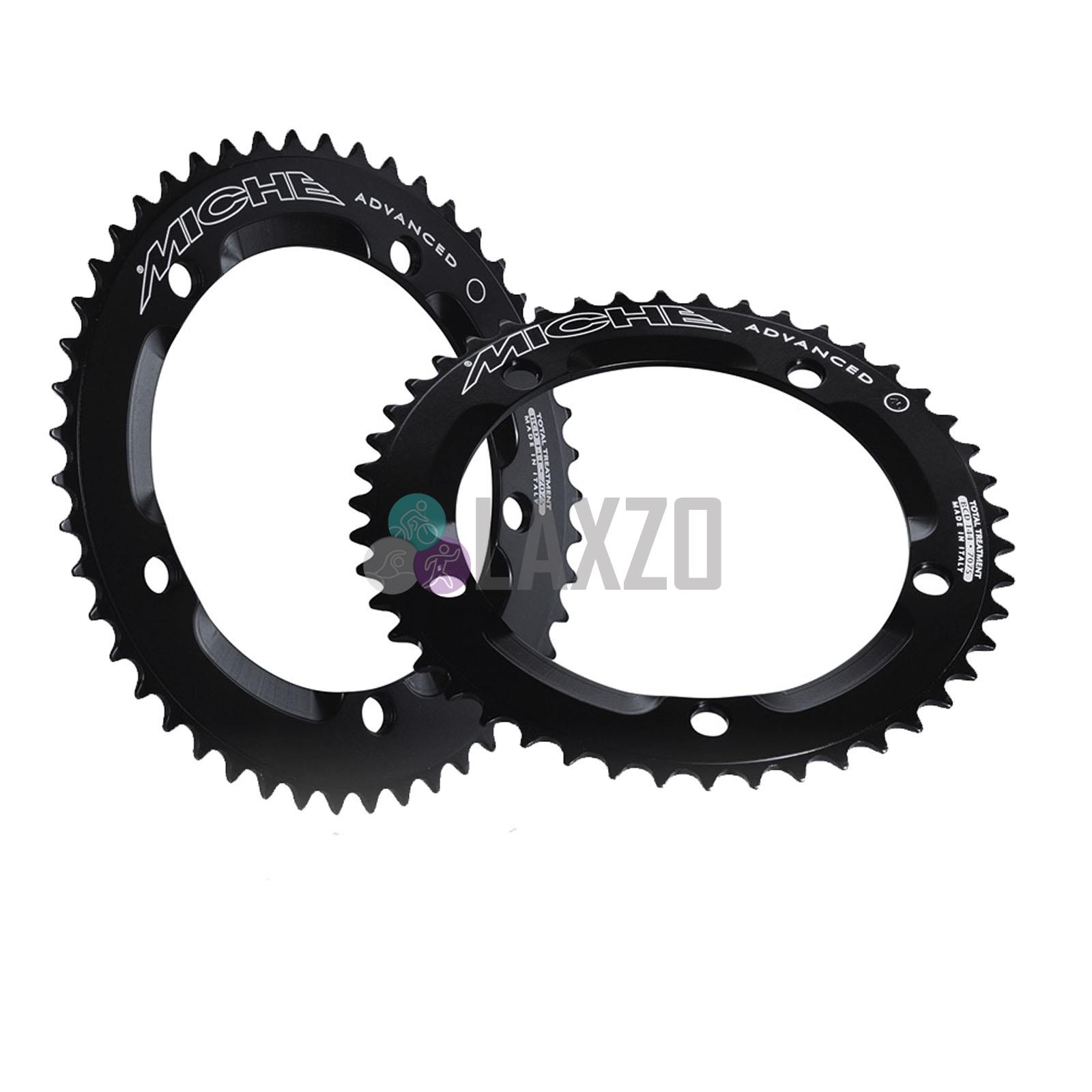 Miche Primato Chainrings Adv Pista 144 C/Ring Bike Bicycle Black 46T-53T - Picture 4 of 9