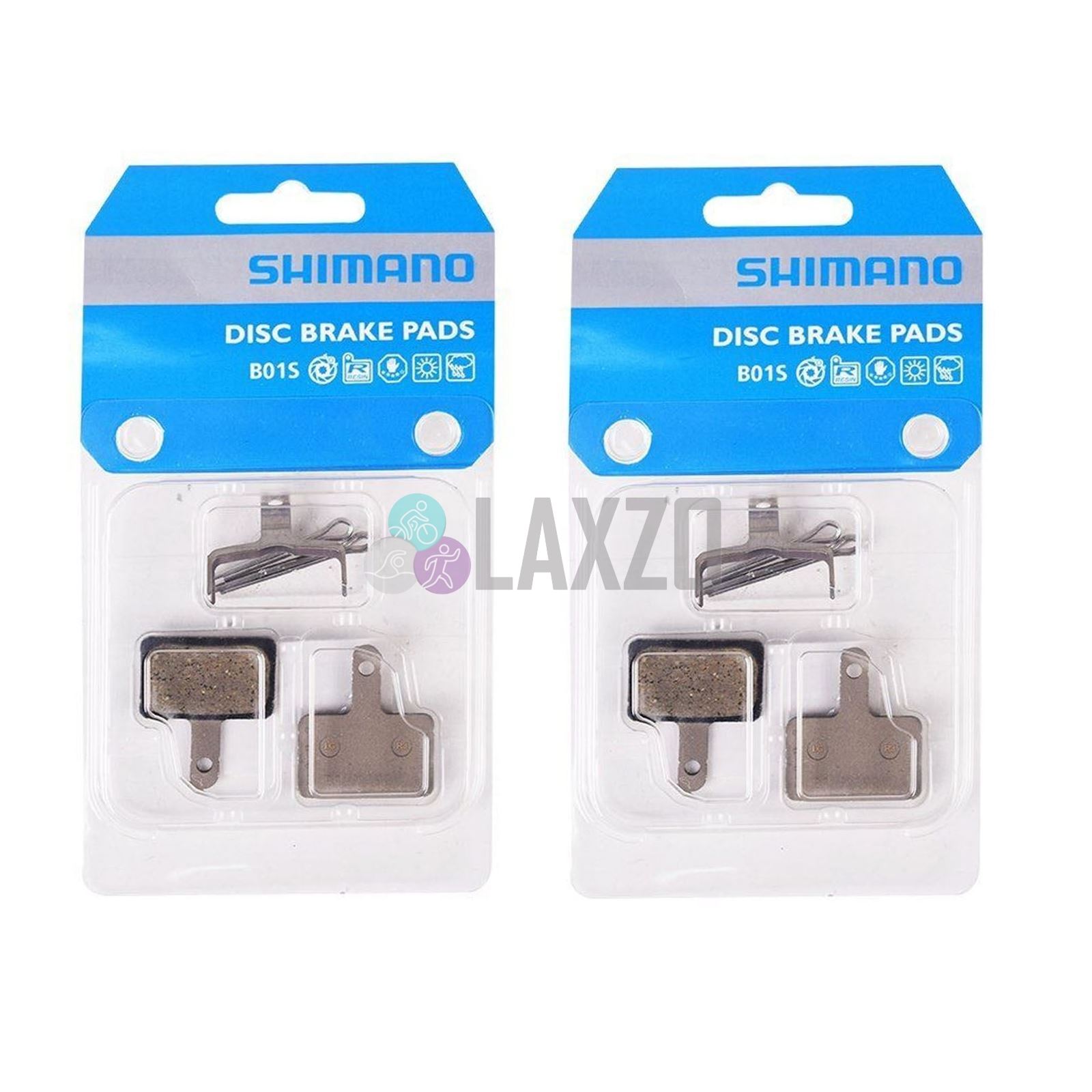 SHIMANO 4 PASTIGLIE FRENO RESINA B01S DEORE BR-T615 ORIGINALI