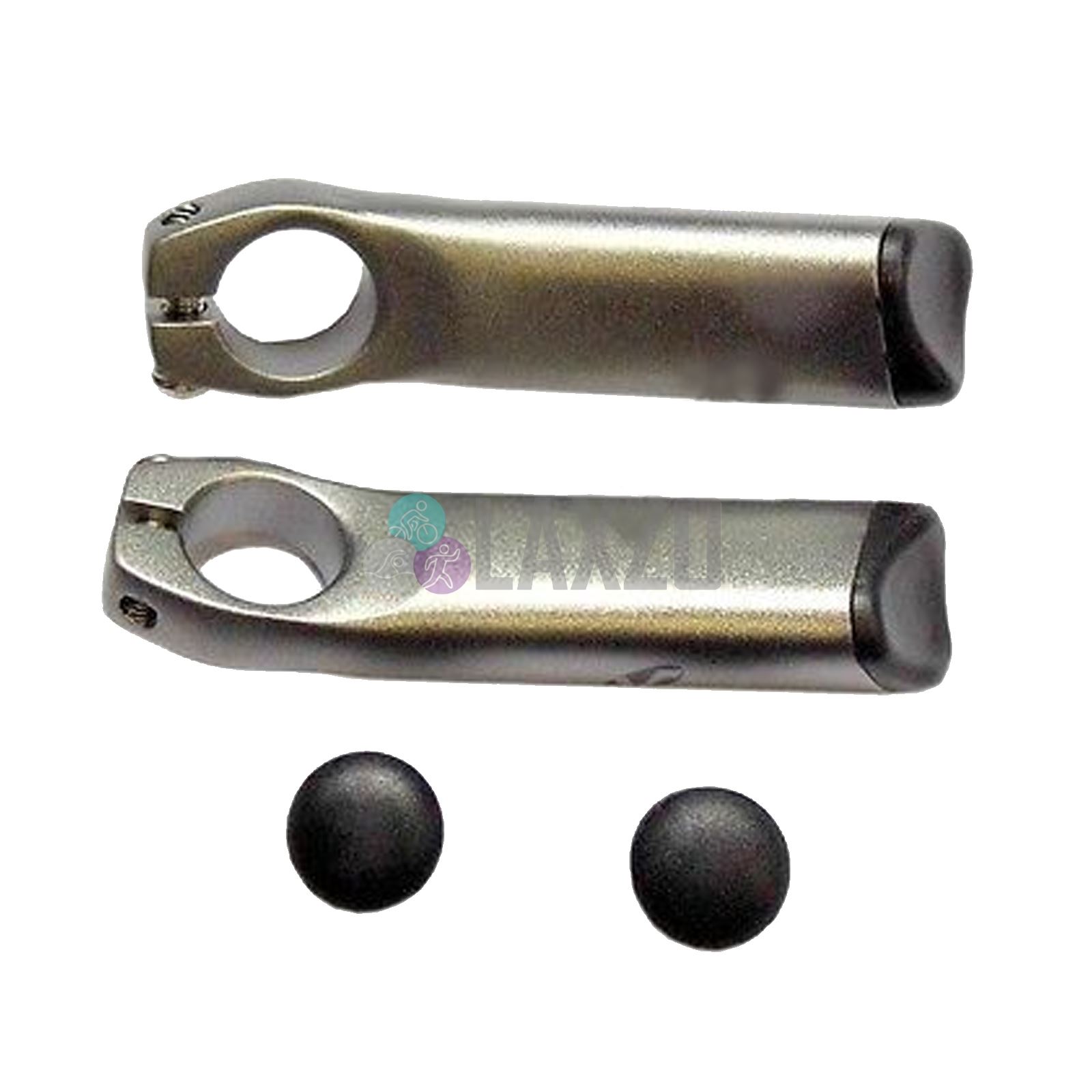 Bicycle Bar Ends Vavert Alloy Silver 22.2mm HBEV800