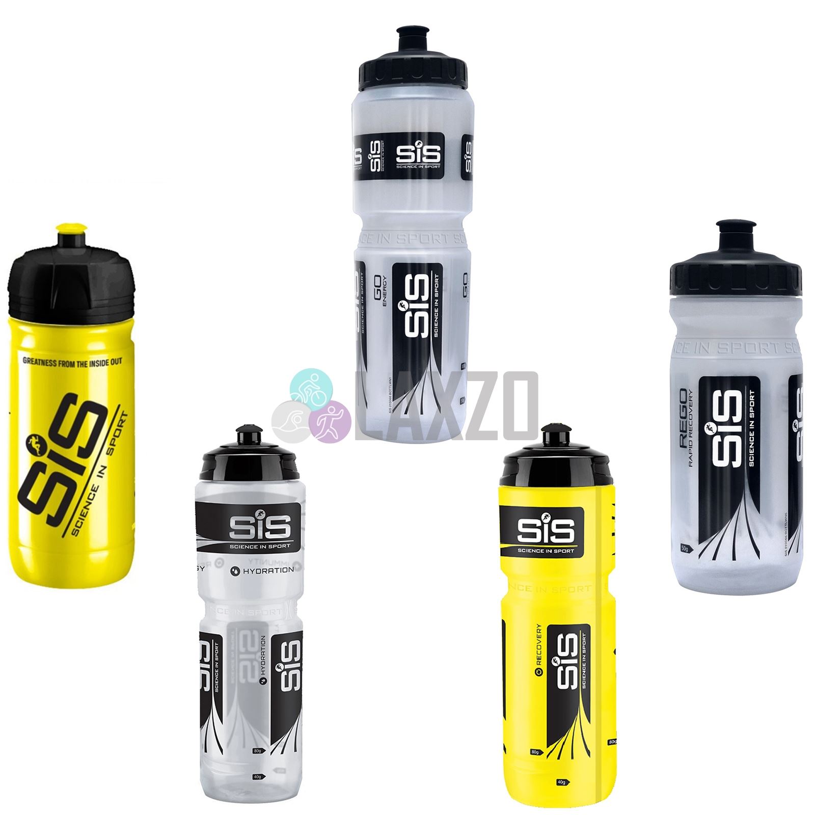 SIS Science In Sport Clear Water Bottles Available In 600ml, 800ml or 1