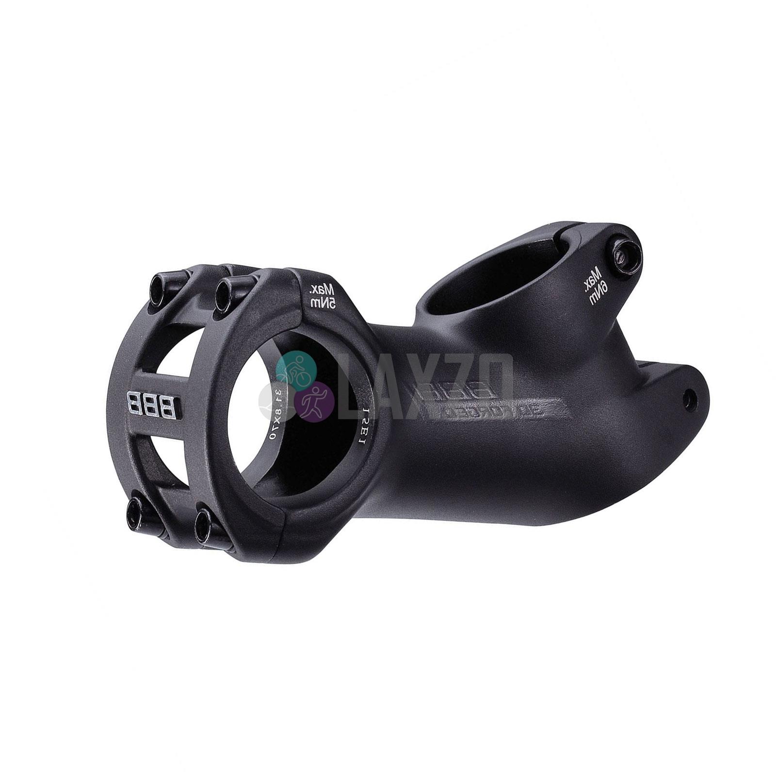 BBB High Rise Stem MTB Handlebar T6 Alloy 35° 31.8mm 90mm Black