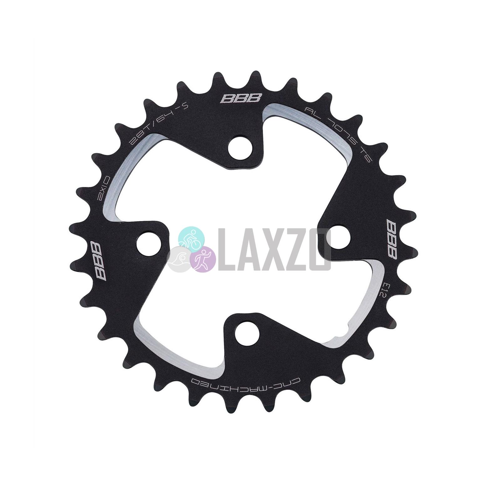 North Shore Billet Variable Tooth Chainring 28T Standard 64 BCD Black North Shore Billet Variable Tooth Chainring 28T Standard 64 BCD Black
