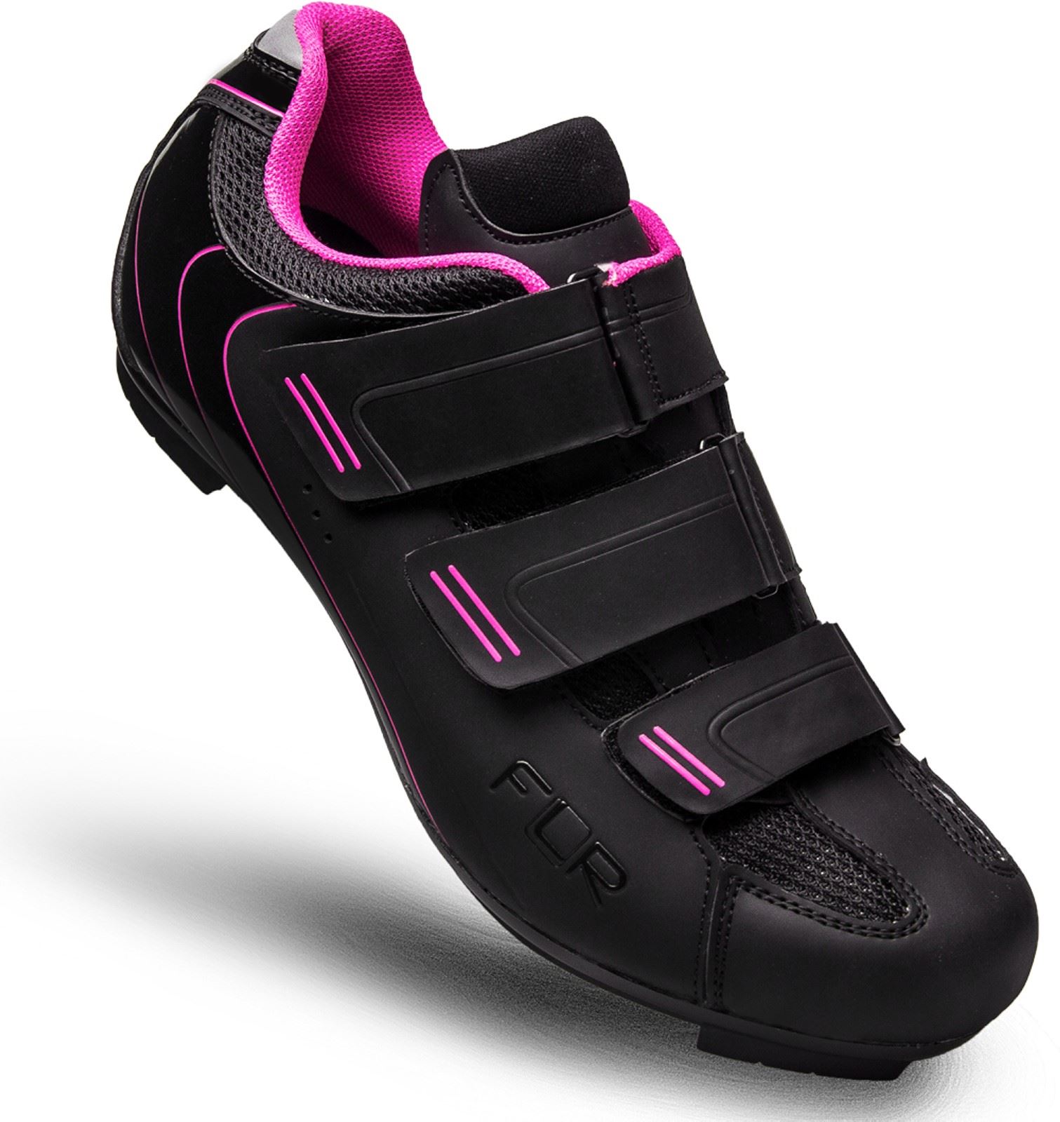 pink road cycling shoes