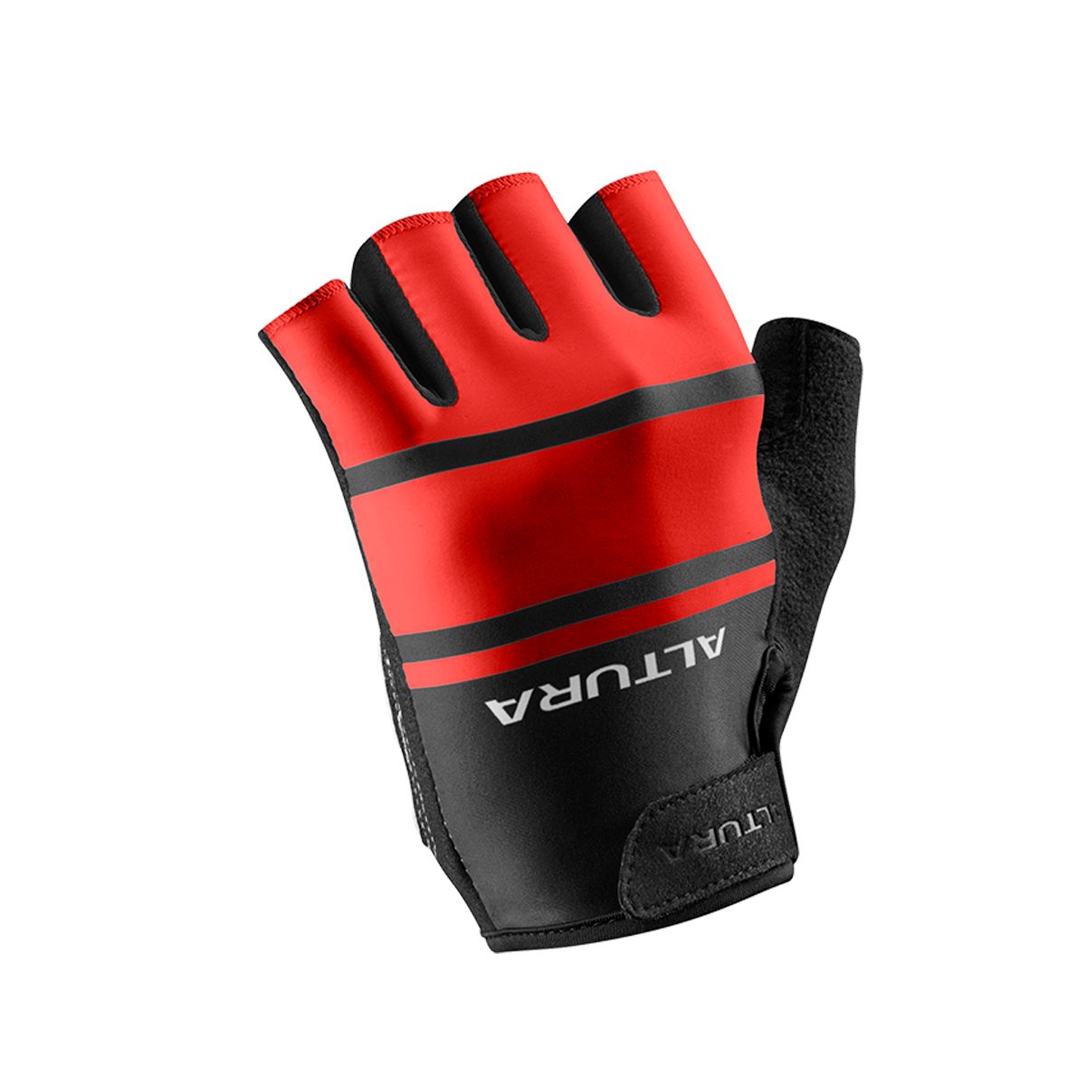 Cycling Gloves Fingerless Altura Airstream 2 Mitts Padded Palm Red