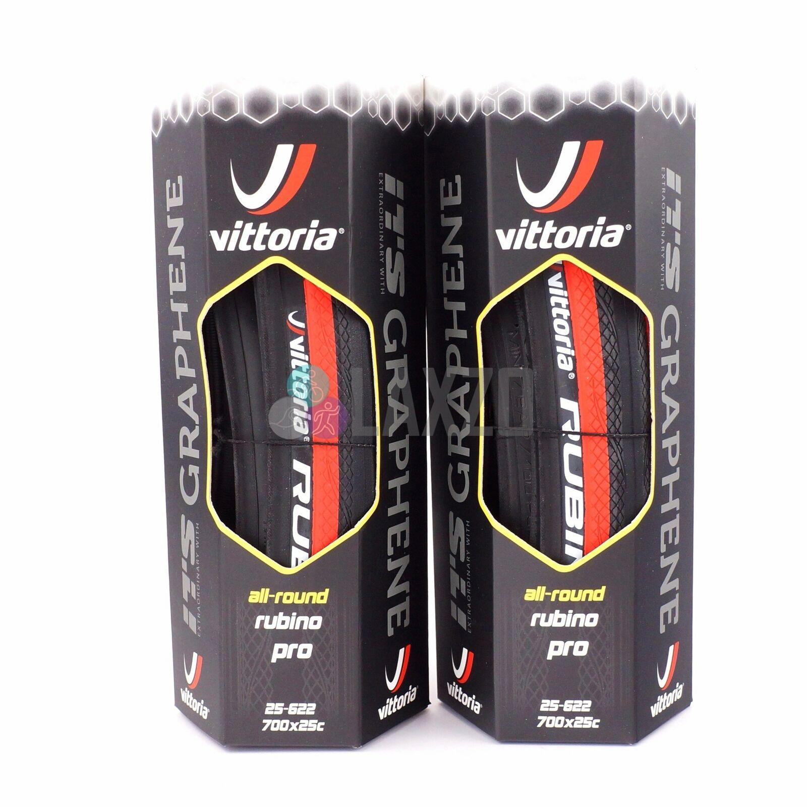 Vittoria Rubino Pro IV G2.0 TLR Tubeless Ready Tire 700x25C , Red/Black eBay