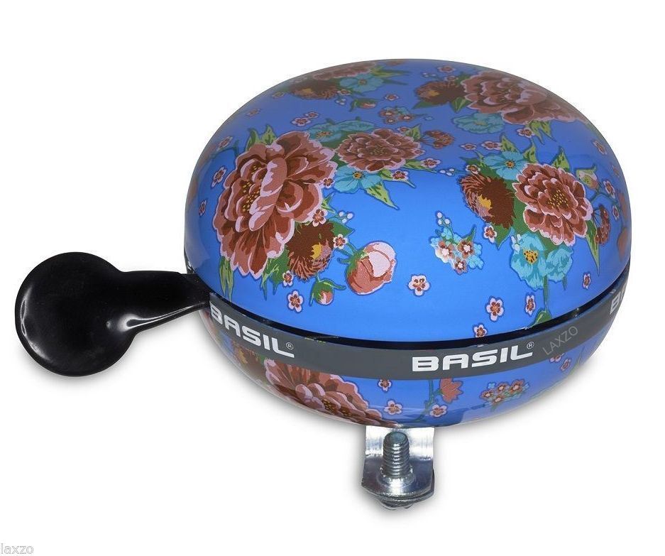 Bicycle Big Bells With Retro Paint Designs Bike Dual Tone Cycle Bell Blue