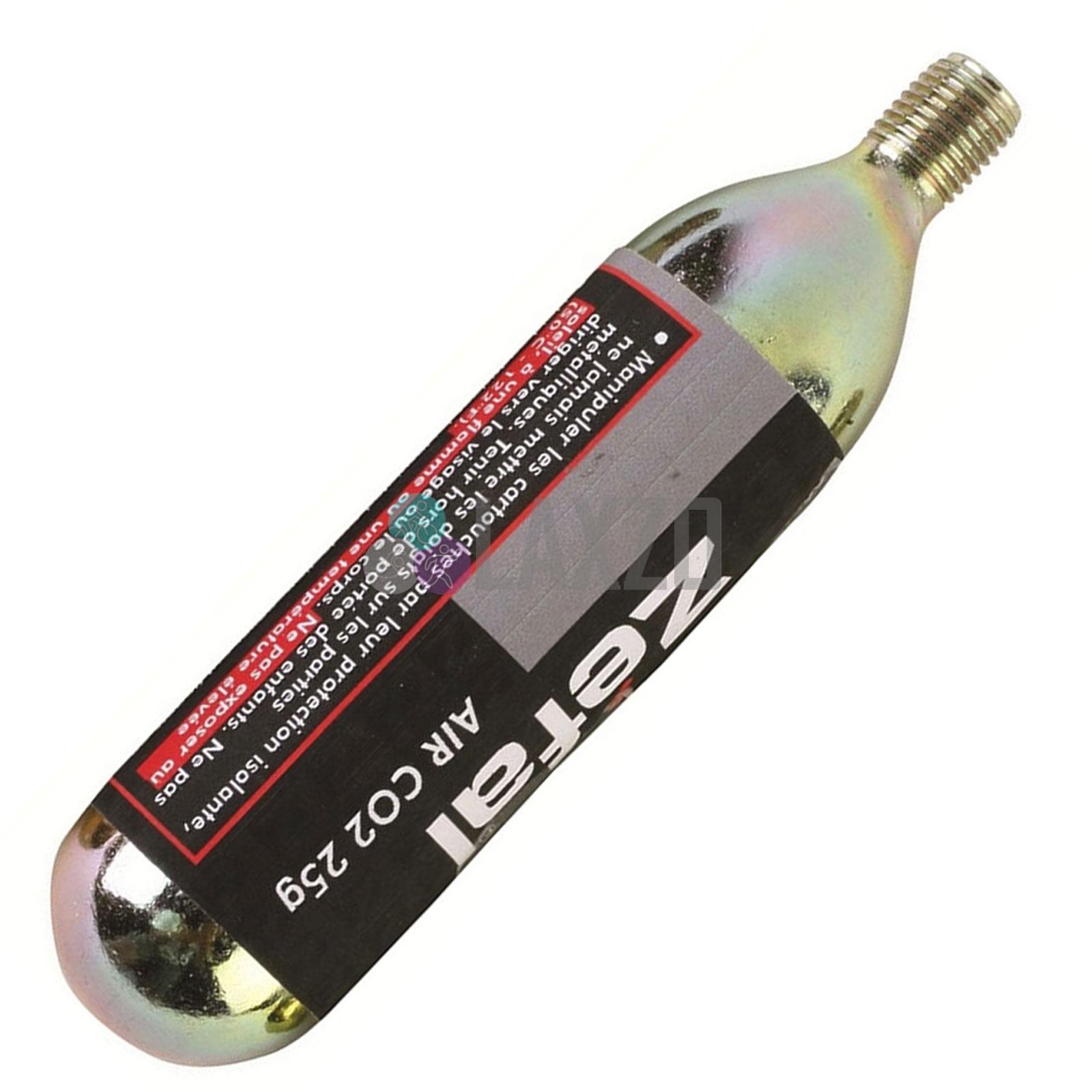 1 x Zefal CO2 Pump Tyre Canister inflator Gas Threaded Cartridge 25g eBay