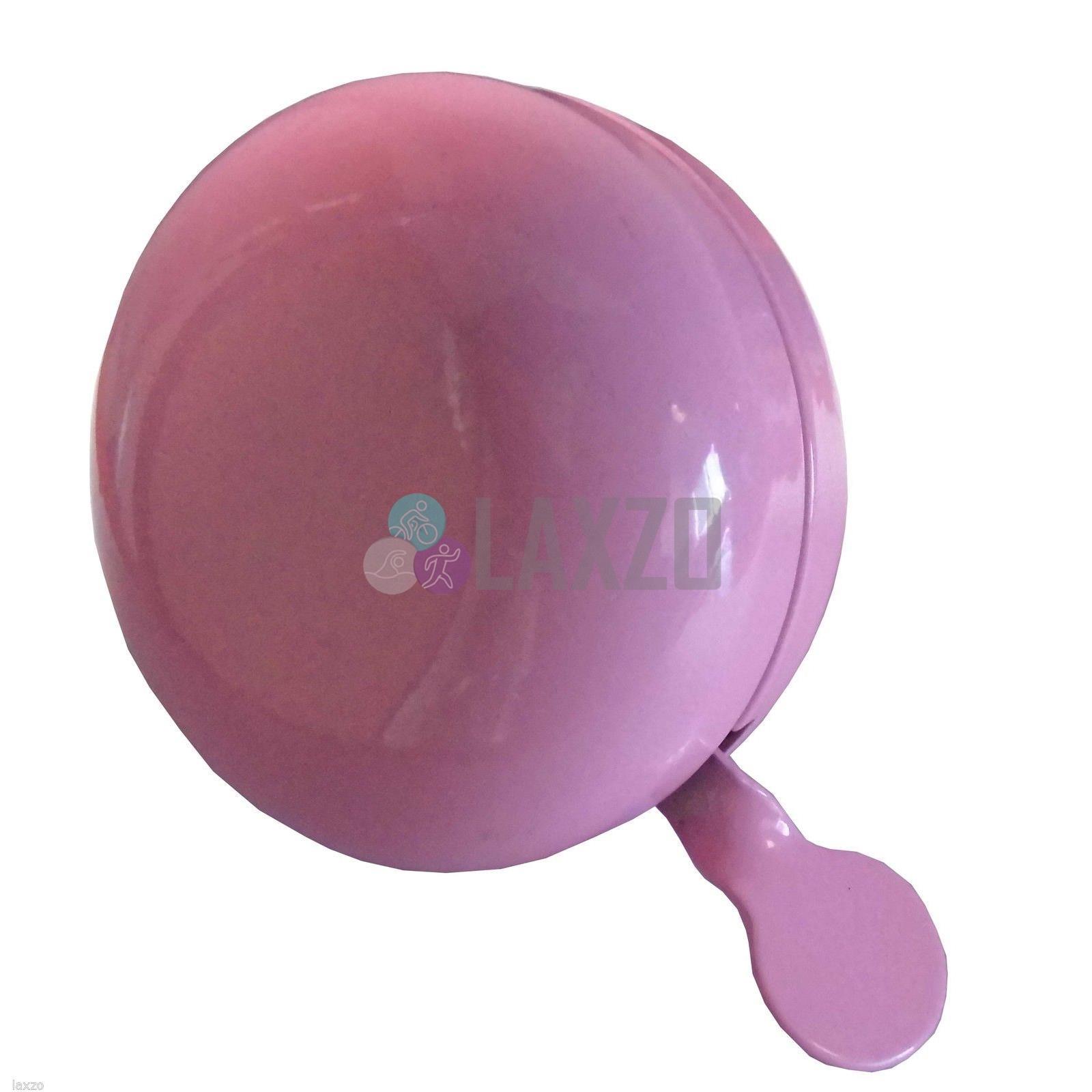 Traditional Large Loud Retro Round Dutch Bicycle Ding Dong Bell Pink