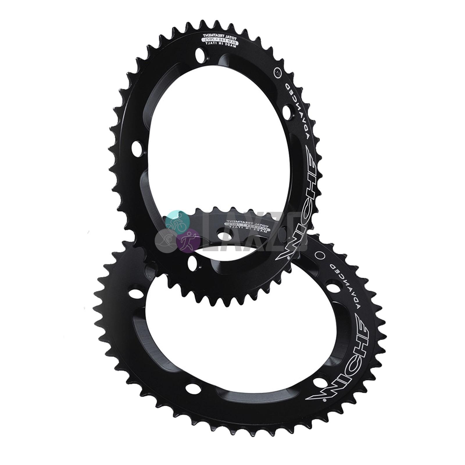 Miche Primato Chainrings Adv Pista 144 C/Ring Bike Bicycle Black 46T-53T - Picture 7 of 9