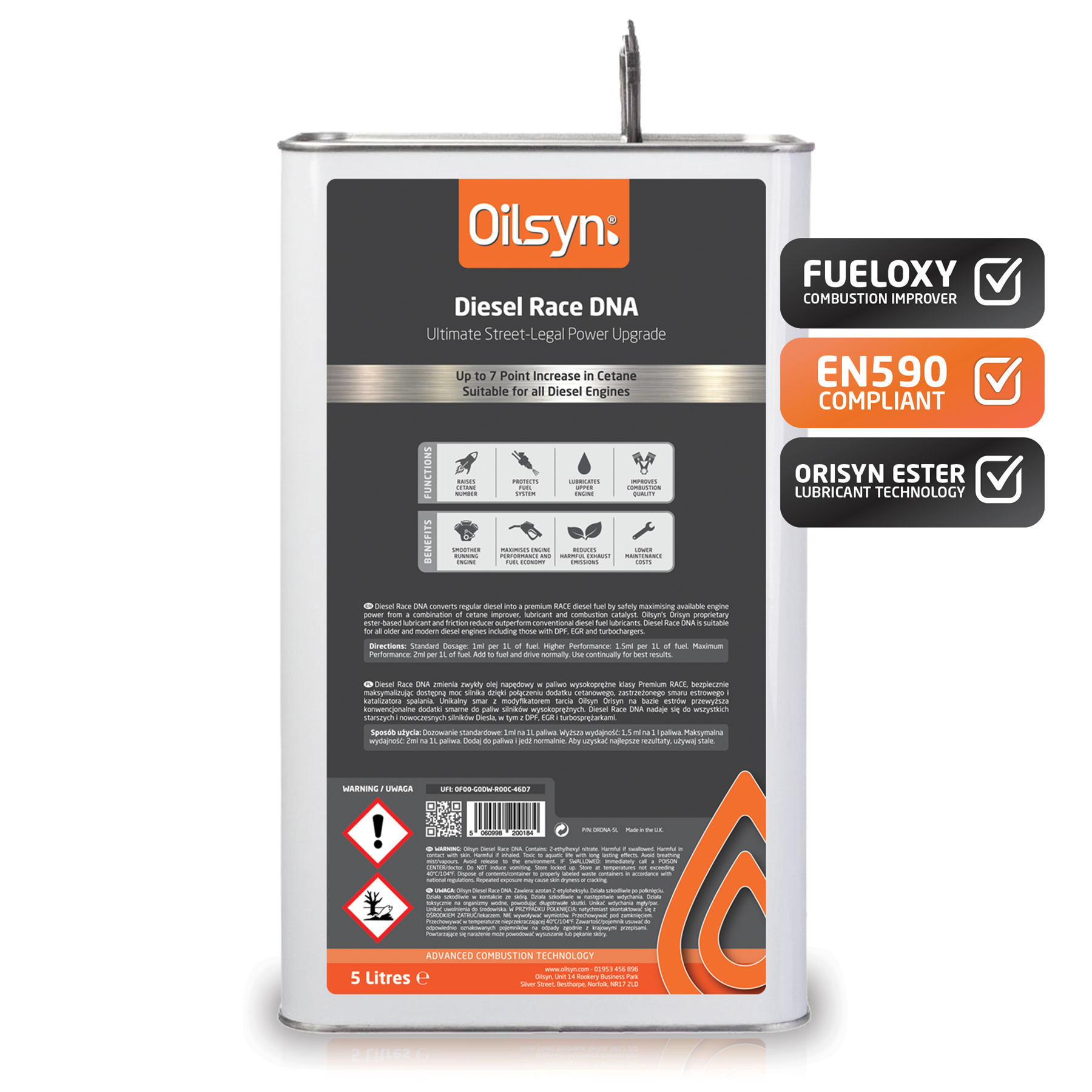 Oilsyn Diesel Race DNA Fuel Conditioner - Picture 20 of 24