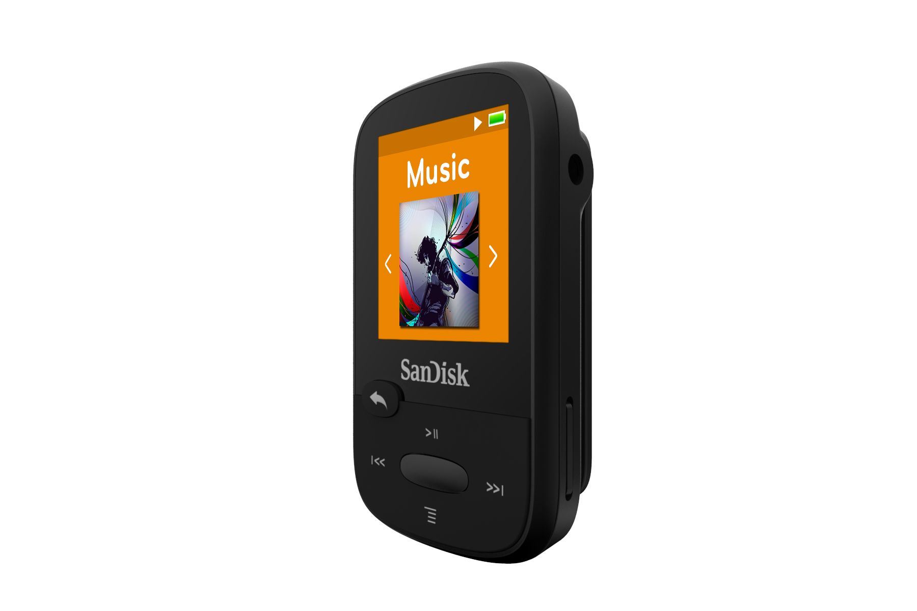 SanDisk Clip Sport MP3 Player 8GB Black holds 2000 songs eBay