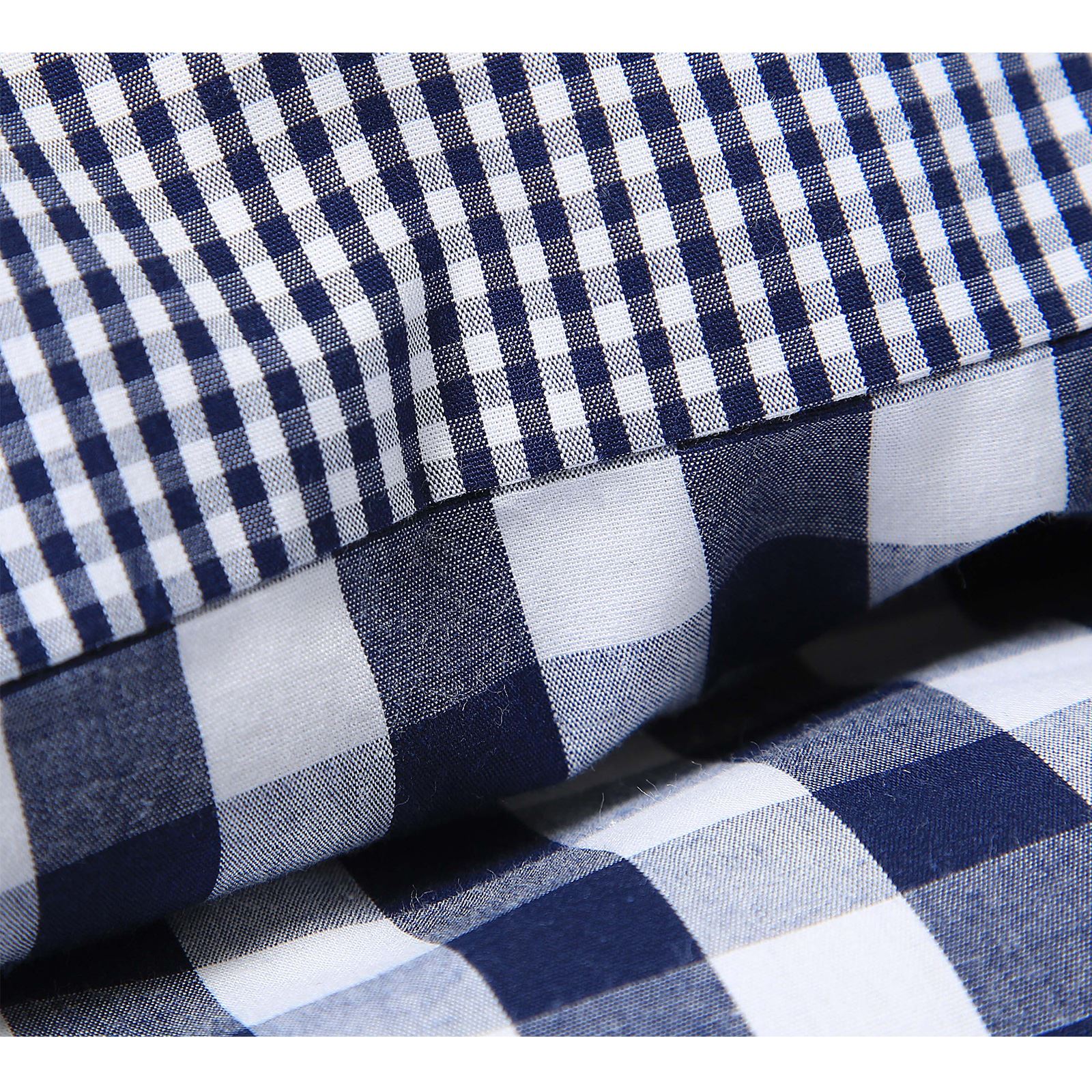 Gingham Check Yarn Dyed 100Cotton T200 Quilt Duvet Cover Reversible